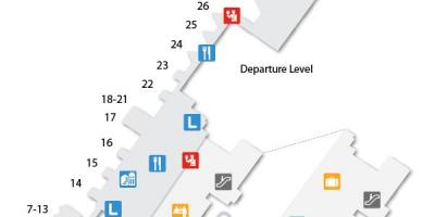 Mapa Lizbona airport terminal 1