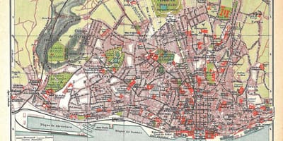 Mapa Lizbona Stare miasto