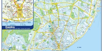Lizbona zabytki mapa